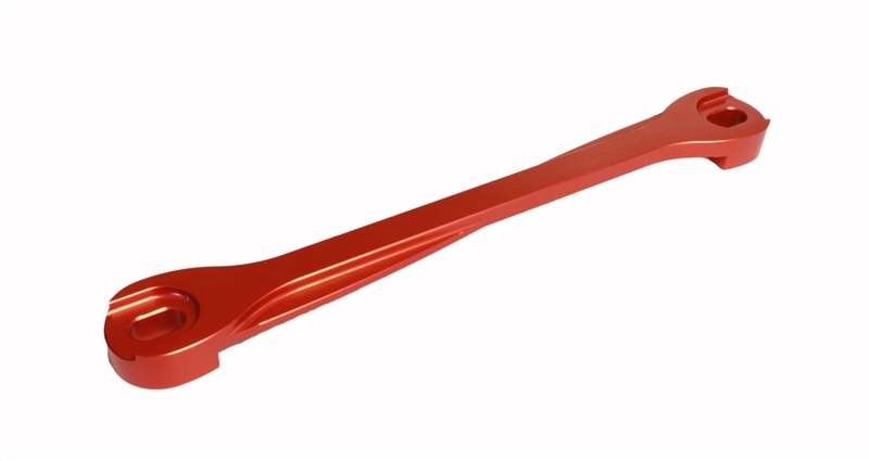 Torque Solution Billet Battery Tie Down: Subaru WRX/STi/Legacy/Forester/Outback Red - TS-SU-013R