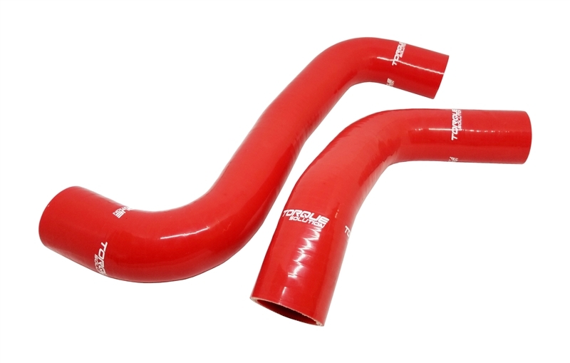 Torque Solution 08-14 Subaru WRX / 08-18 STI / 09-13 Forester XT Silicone Radiator Hose Kit - Red - TS-SU-420RD