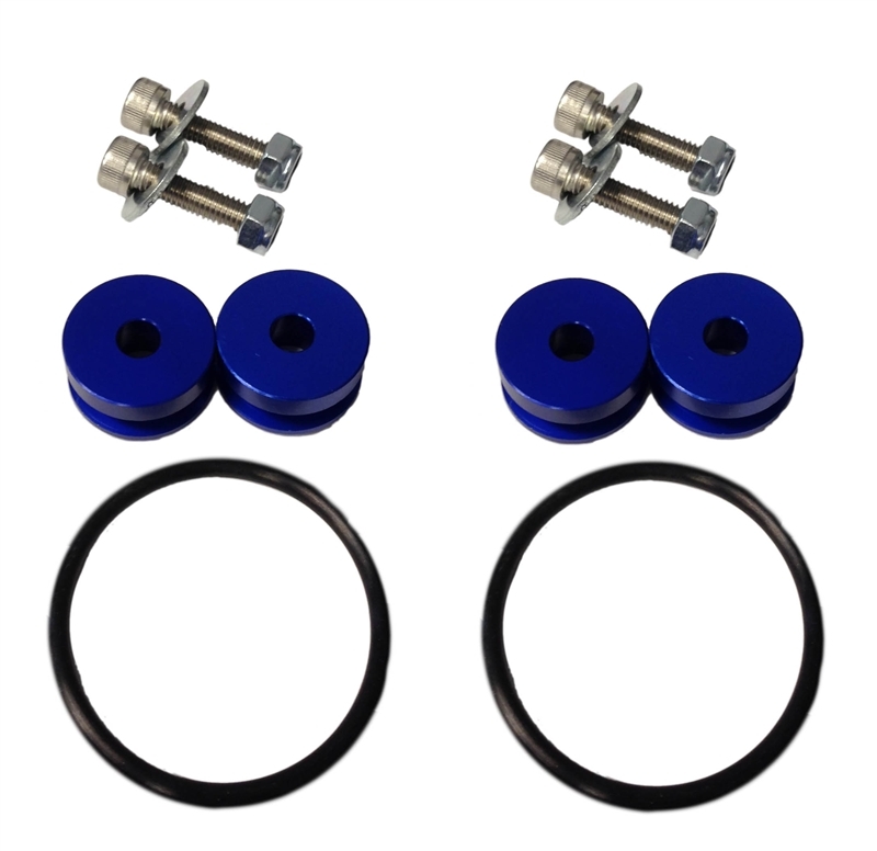 Torque Solution Universal Billet Bumper Quick Release Kit Universal Blue - TS-UNI-026BL