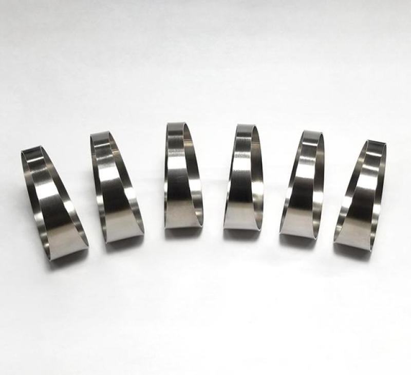 Ticon Industries 1.50in 7.5 Degree 1D/1.5in CLR Tight Radius 1mm Wall Titanium Pie Cuts - 6pk - 109-03802-0013