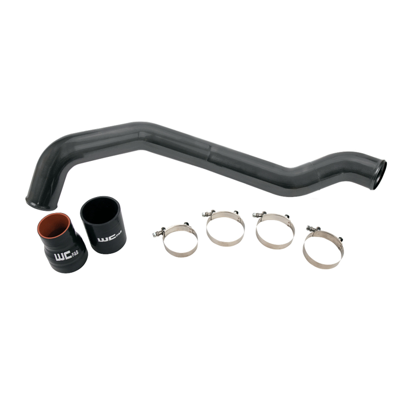 Wehrli 04.5-10 Chevrolet 6.6L LLY/LBZ/LMM Duramax Driver Side 3in Intercooler Pipe - Gloss Black - WCF100352-GB