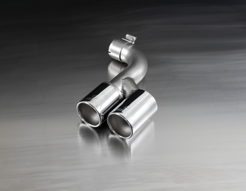 Remus 2012 BMW 3 Series F30/F31 2.0L 76mm Rolled Edge Chromed Tail Pipe Set - 086012 1604