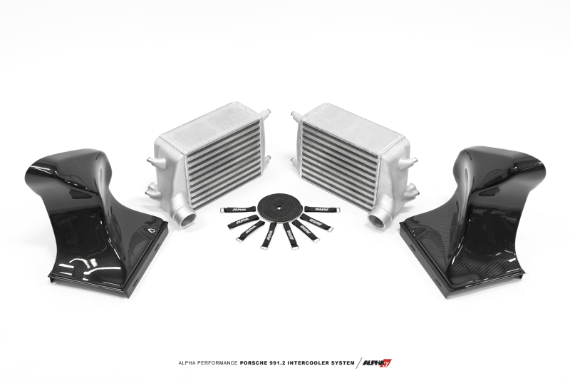 ALPHA Porsche 991.2 Intercooler Kit With Carbon Fiber Shrouds. - ALP.26.09.0001-1