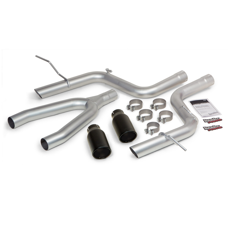 Banks Power 14 Jeep Grand Cherokee 3.0L Diesel Monster Exhaust Sys - SS Single Exhaust w/ Black Tip - 51364-B