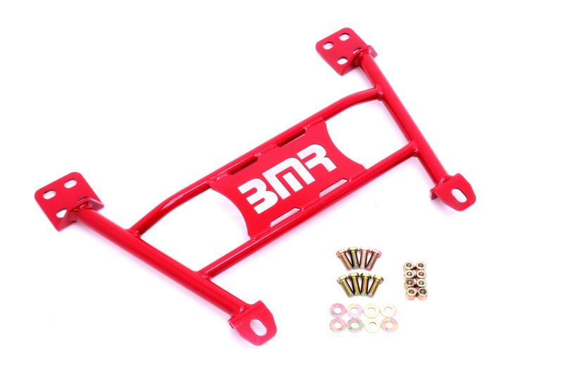 BMR 05-14 S197 Mustang Radiator Support Chassis Brace - Red - CB004R