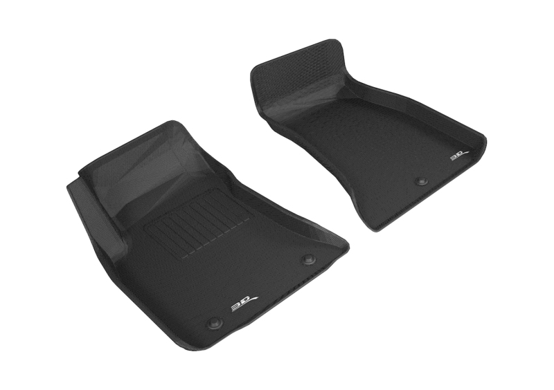 KAGU Floor Mat; Black; 2 pc.; Front; - L1DG02611509