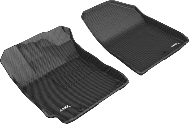 3D MAXpider 2019-2020 Kia Forte Kagu 1st Row Floormat - Black - L1KA04711509