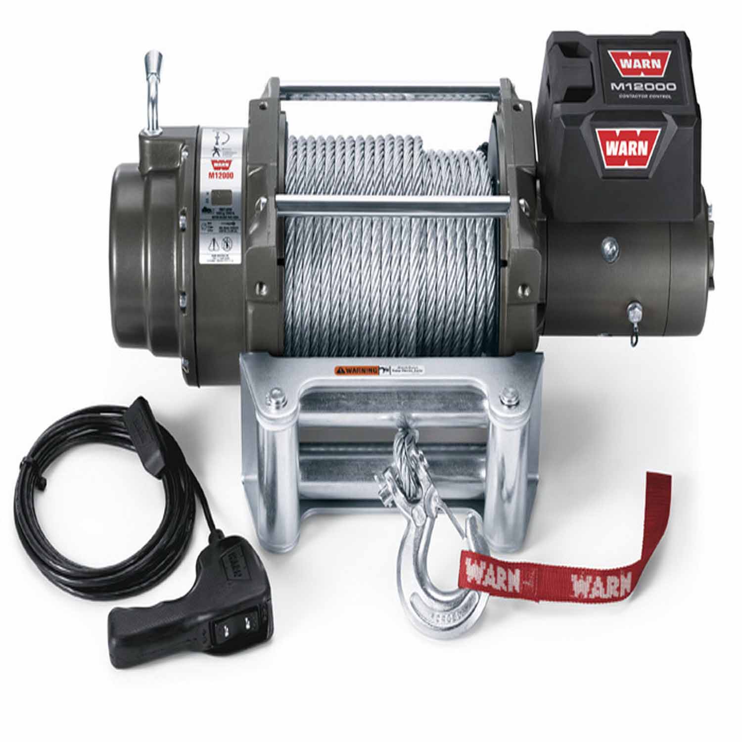 M12000 Winch w/Roller & 125' Cable - 17801