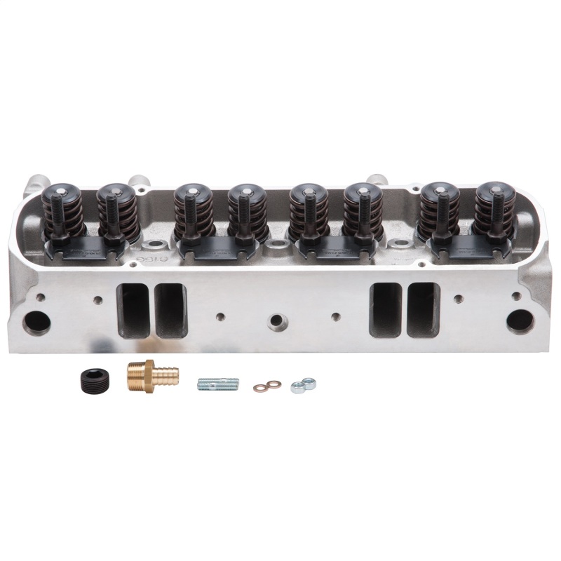 Edelbrock Cylinder Head Pontiac Performer D-Port 72cc Chambers for Hydraulic Roller Cam Complete - 61595
