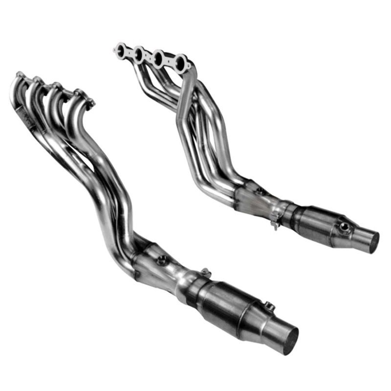 Kooks 10-14 Chevy Camaro SS LS3/L99/ 6.2L 1 7/8in x 3in SS LT Headers Inc 3in x 2 1/2in Green Catted - 2250H430