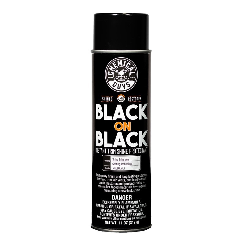 Chemical Guys Black on Black Instant Trim Shine Spray Dressing - 11oz - AIR_SPRAY_1