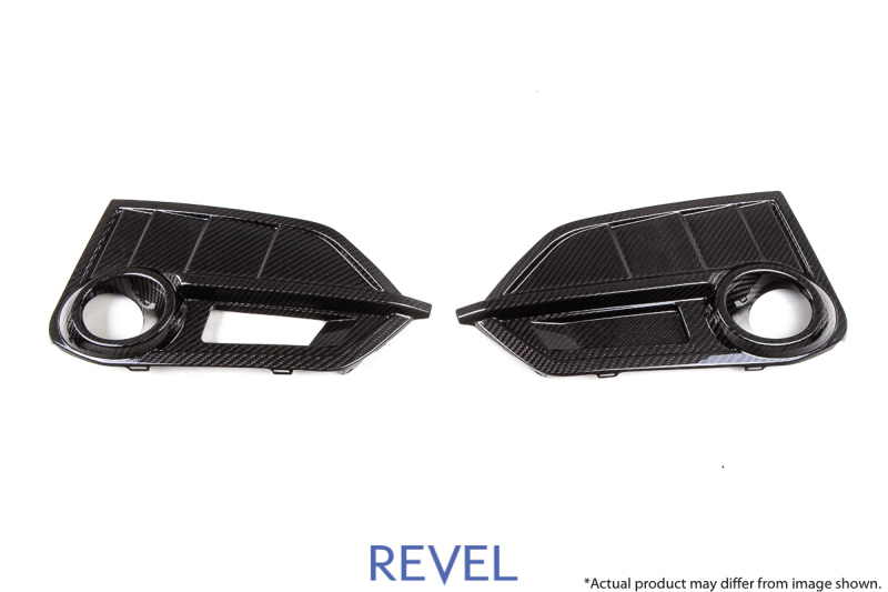 Revel GT Dry Carbon Front Fog Light Covers (Left & Right) 17-18 Honda Civic Type-R - 2 Pieces - 1TR4GT0AH13