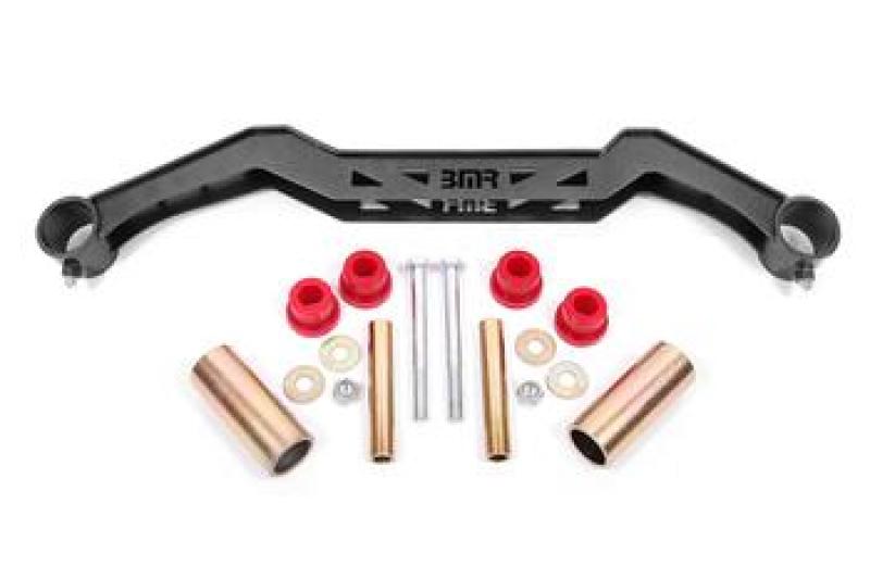 BMR 79-93 Ford Mustang Transmission Crossmember TH350/PG/700R4/C4/C6/AOD/4L60 - Black Hammertone - TC730H