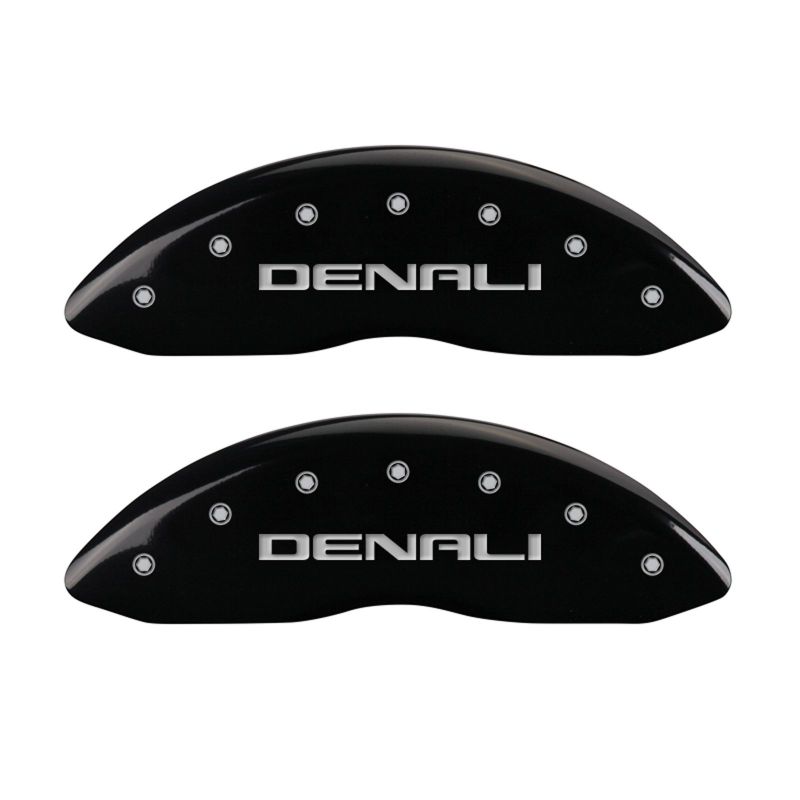 Set of 4: Black finish, Silver Denali - 34015SDNLBK