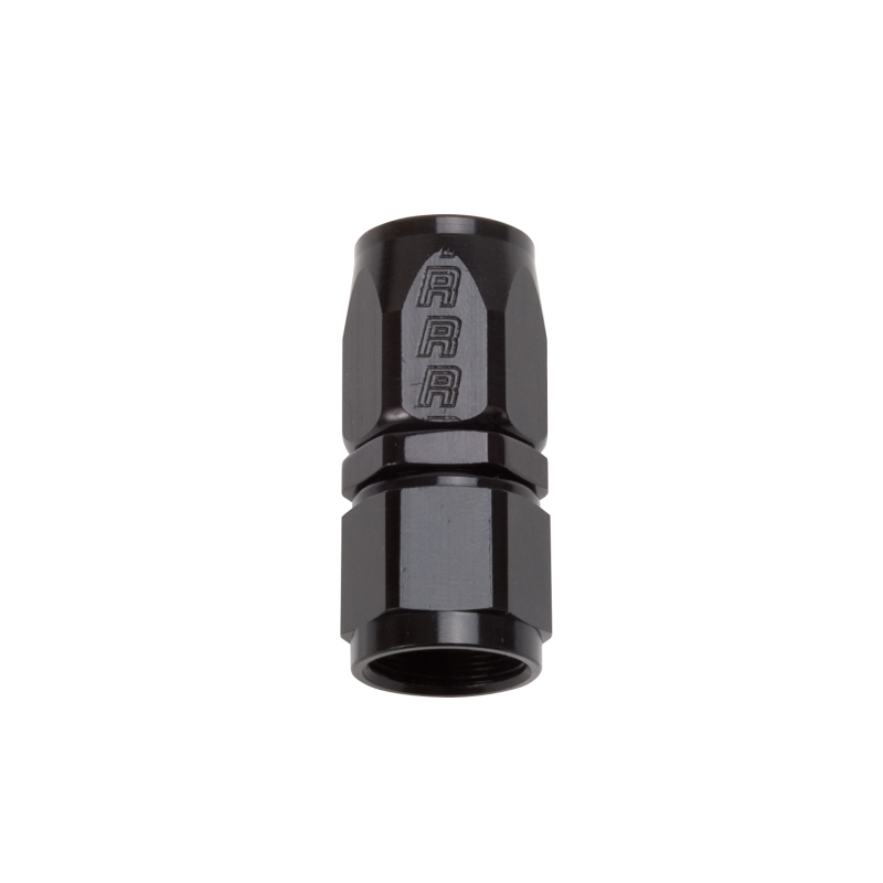 Russell Performance -12 AN Black Straight Full Flow Hose End - 610055