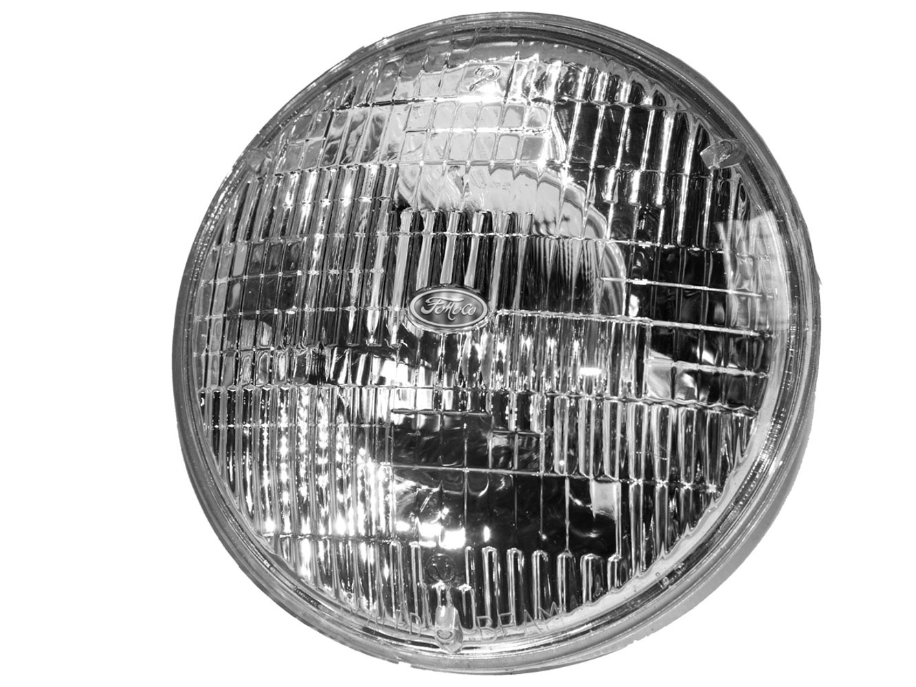 Headlight; 7 in. Round Halogen Sealed Beam; - C0DZ-13007-A