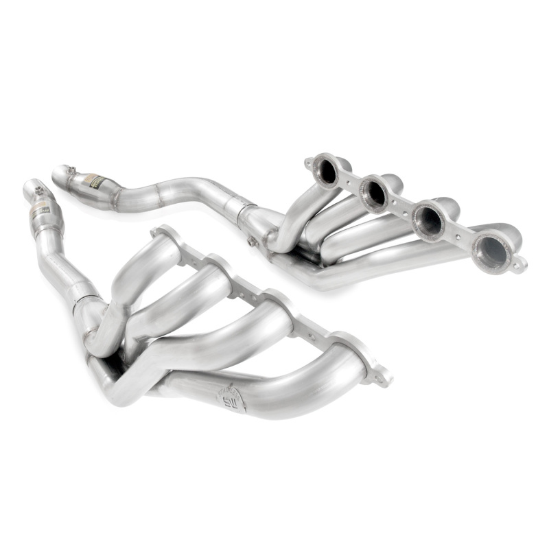 Stainless Works 2009-15 Cadillac CTS-V Headers 2in Primaries High-Flow Cats 3in Leads X-Pipe - CTSV9HCATSW