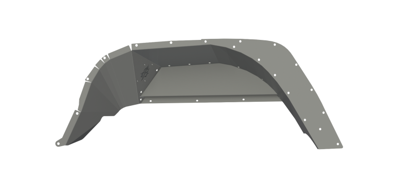 Road Armor 2020 Jeep Gladiator JT Stealth Rear Fender Liner Body Armor - Raw - 520LFR0Z