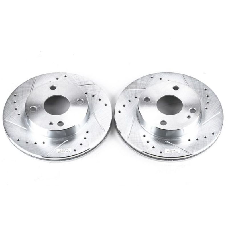 Power Stop 90-93 Mazda Miata Front Evolution Drilled & Slotted Rotors - Pair - JBR543XPR