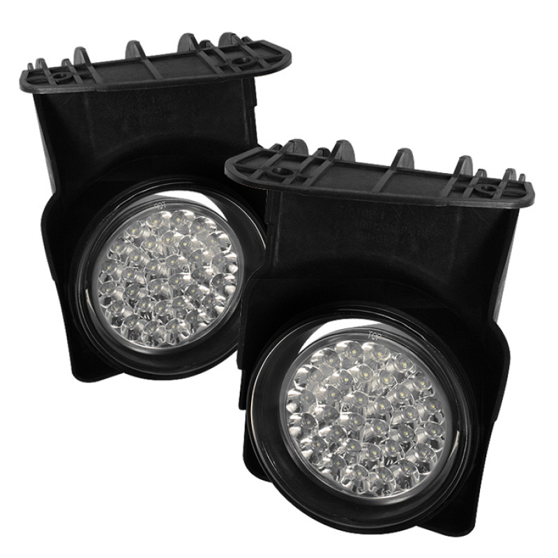 (Spyder) LED Fog Lights w/Switch - Clear - 5015679