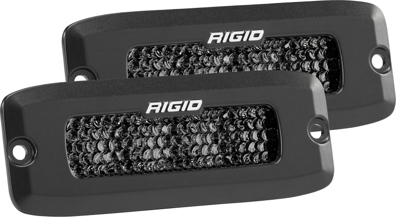 Rigid Industries SR-Q Series PRO Midnight Edition - Spot - Diffused - Pair - 925513BLK