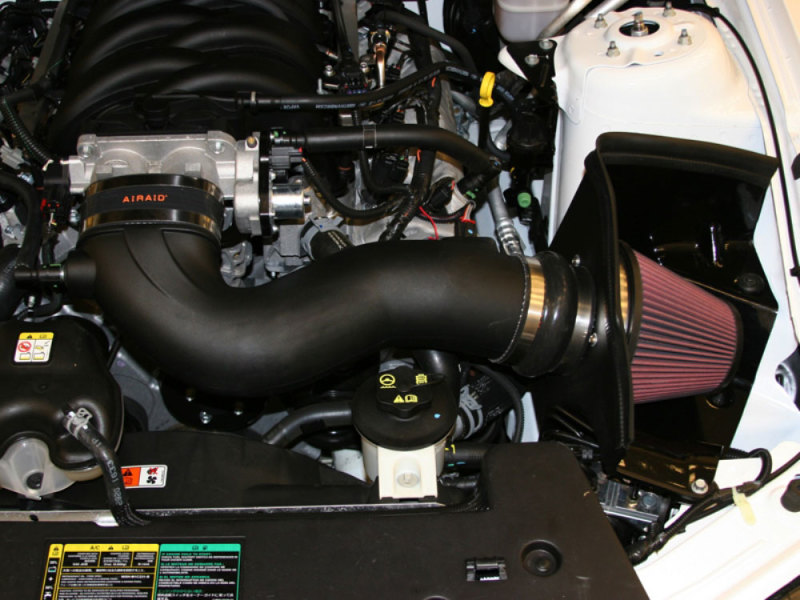 Airaid 05-09 Ford Mustang 4.6L Race Only (No MVT) MXP Intake System w/ Tube (Oiled / Red Media) - 450-304