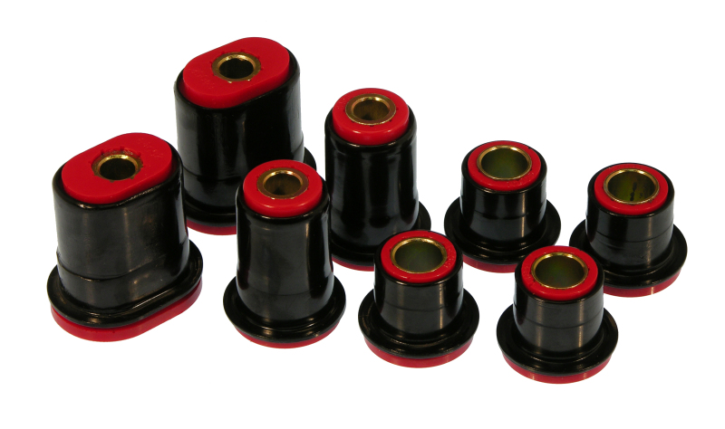 Control Arm Bushing Kit; Red; Front Lower; w/Shells; Oval; - 7-222