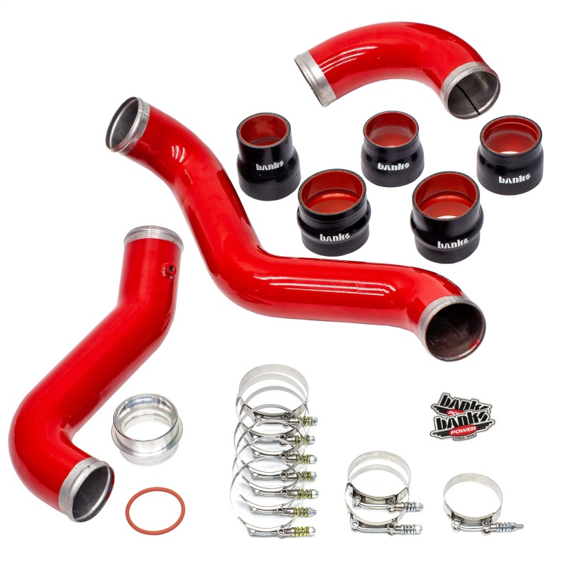 Boost Tube Upgrade Kit; 3.5 in.; Red Powder Coated; Set; - 25999