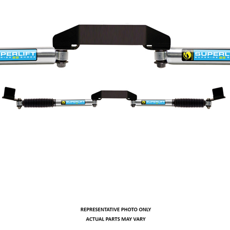Superlift 09-13 Ram 2500/3500 4WD Dual Steering Stabilizer Kit - SR SS by Bilstein (Gas) - 92709