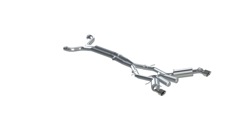 3in. Cat-Back. Dual Muffler. Dual Split Rear Exit. T409 Stainless Steel. - S7035409