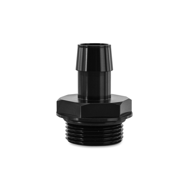 Mishimoto -16ORB to 3/4in. Hose Barb Aluminum Fitting - Black - MMFT-16ORB-34BK