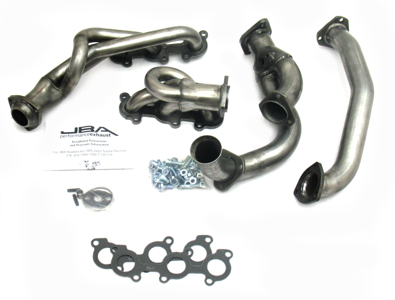 JBA 95-00 Toyota 3.4L V6 w/o EGR 1-1/2in Primary Raw 409SS Cat4Ward Header - 2032S-1