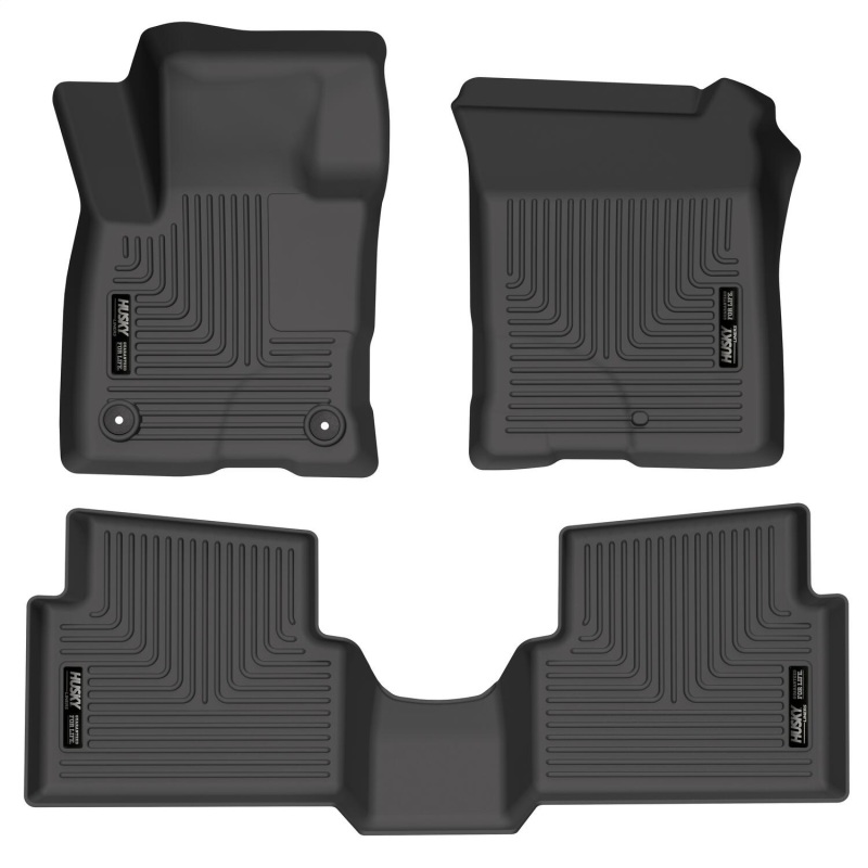 Husky Liners 2022 Ford Maverick(No Fit Hybrid) Weatherbeater Front & 2nd Seat Floor Liners - Black - 95051