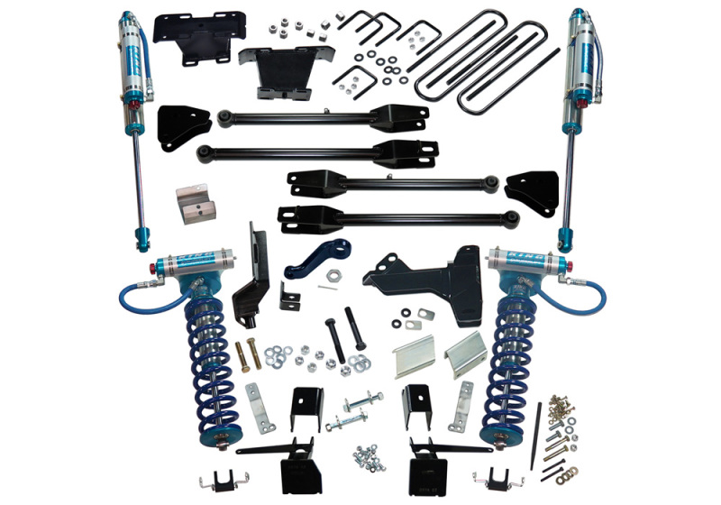 6" King Ed 4-Link Lift Kit-17-22 F250/350 4WD w King Frt Clvr & Res Rr Shcks - K171KG