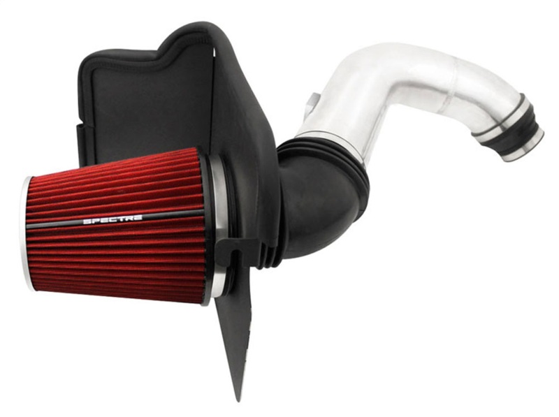 Spectre 04-05 Chevy/GMC 2500/3500 V8-6.6L DSL Air Intake Kit - Polished w/Red Filter - 9980