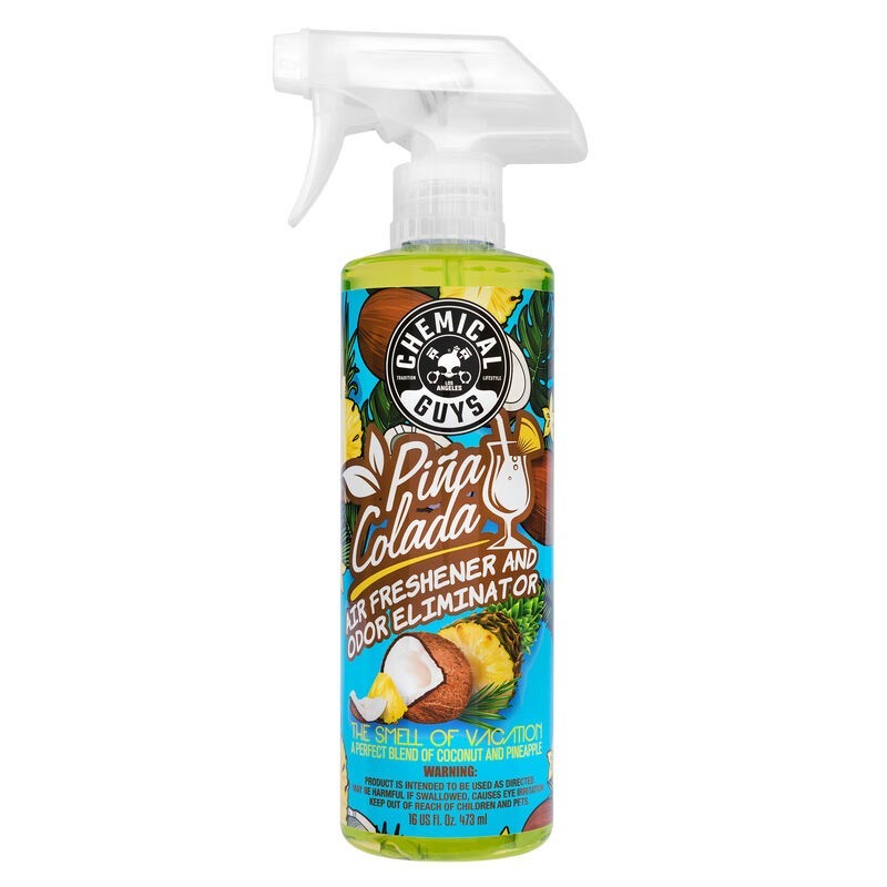 Chemical Guys Pina Colada Air Freshener & Odor Eliminator - 16oz - AIR22916