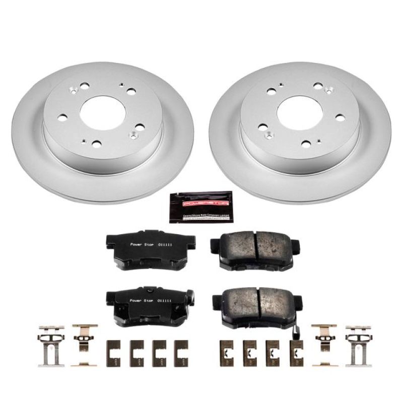 Power Stop 13-15 Acura ILX Rear Z17 Evolution Geomet Coated Brake Kit - CRK1243