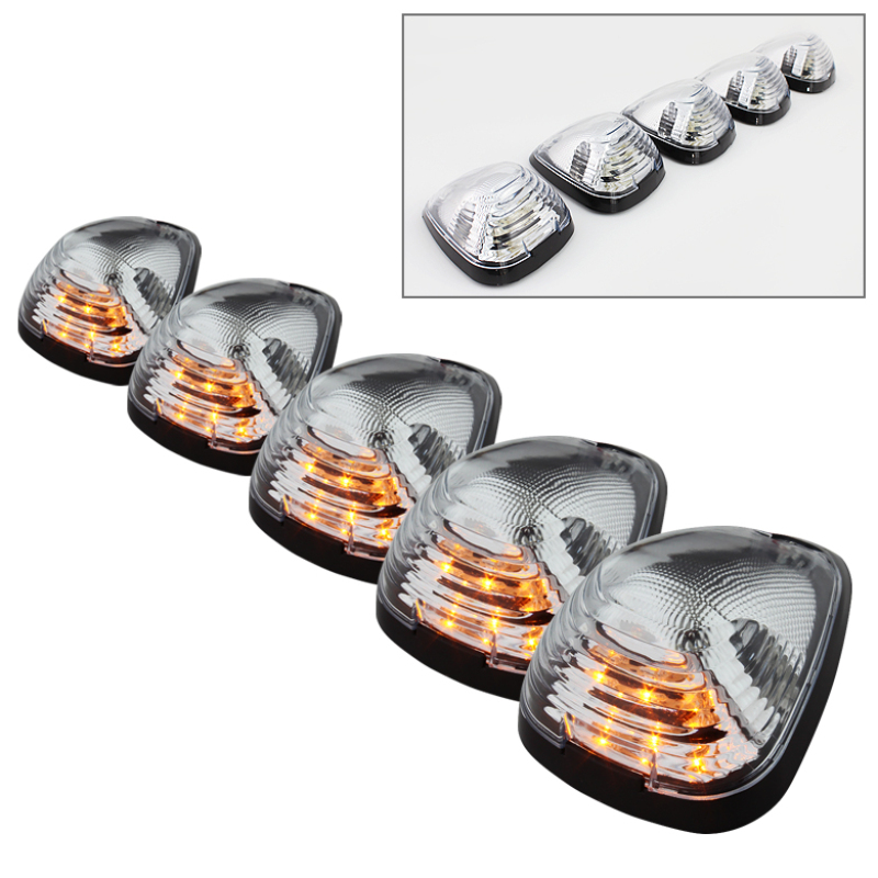 XTune Cab Roof LED Lights; Amber/Clear; - 9924583