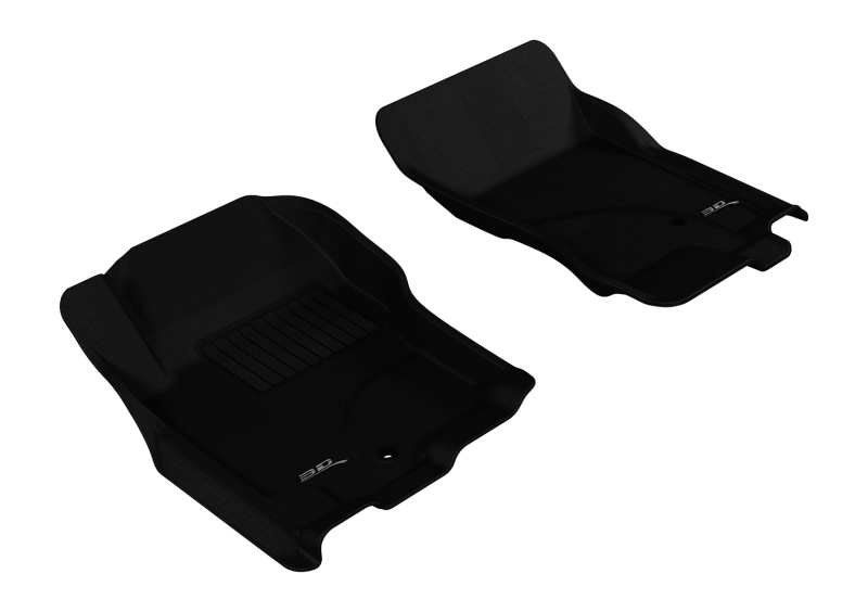 3D MAXpider 2005-2015 Nissan Pathfinder/Xterra Kagu 1st Row Floormat - Black - L1NS06511509