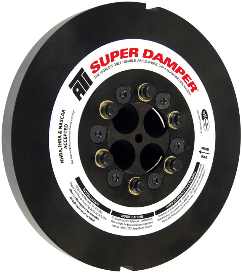 ATI Damper - 9.25in - Steel - 8 Grv - Cummins 6BT - 5.9L - 92-98 - 2 Timing Slots - 3 Ring - Diesel - ATI917373