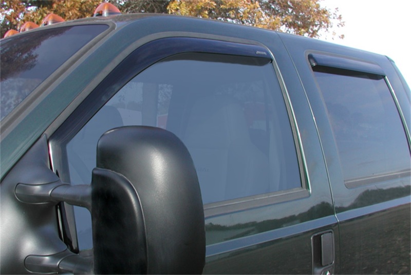 Stampede 1999-2016 Ford F-250 Super Duty Crew Cab Pickup Snap-Inz Sidewind Deflector 4pc - Smoke - 41123-2