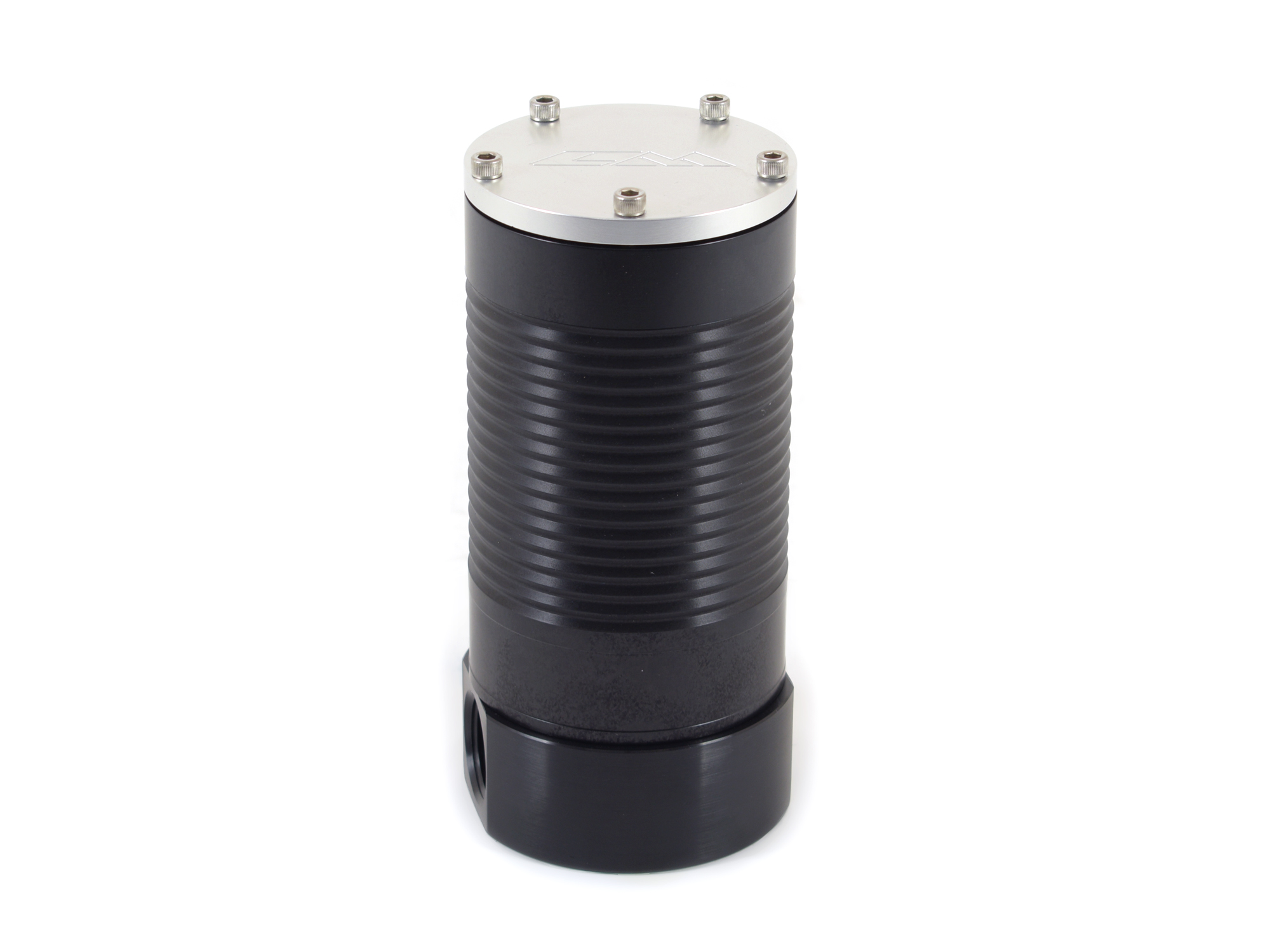 25-640 Remote Aluminum Oil Filter 6-1/4" Canister With 1-1/16"-12 O-Ring Ports - 25-640