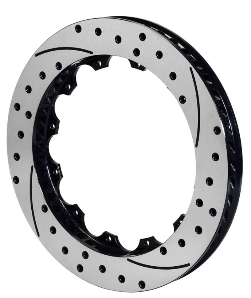 Wilwood Rotor GT Curved Vane Rotor Spec-37 Iron 72 CV 12 x 8.75 Left Hand Side - 160-14636-BK