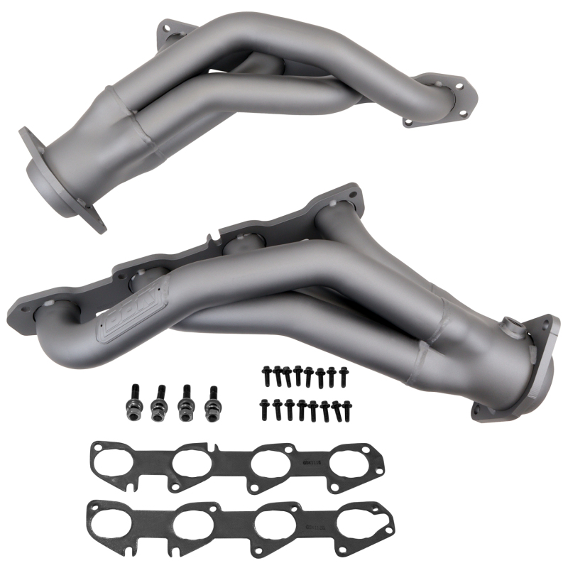 BBK 11-20 Dodge Challenger Hemi 6.4L Shorty Tuned Length Exhaust Headers - 1-7/8in Titanium Ceramic - 4019