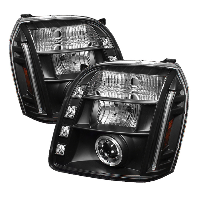 Halo Projector Headlights; Bulbs Included; Pair; Black; - 5029331