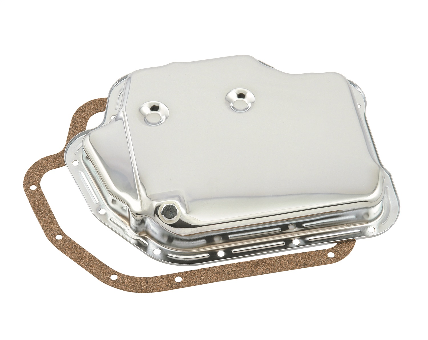 Automatic Transmission Oil Pan; Chrome; Incl. Drain Plug/Washer/Gasket; - 9762