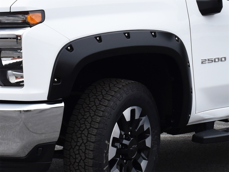 Pocket/Rivet Style Fender Flares Black Smooth Finish 2-Piece Front - 40161-02