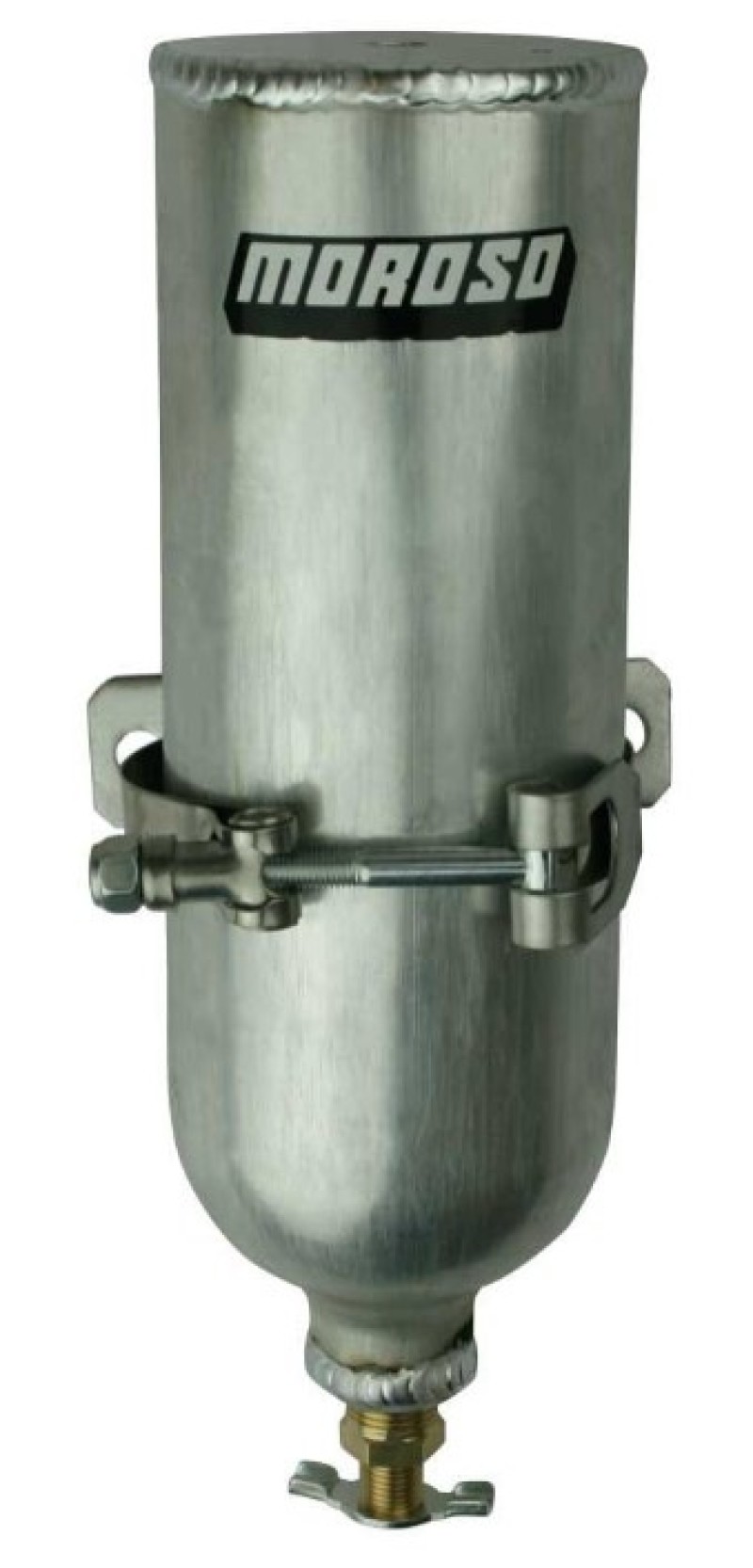 Moroso Coolant Neck Overflow Tank 3in Diameter x 9in Tall Aluminum - 63774