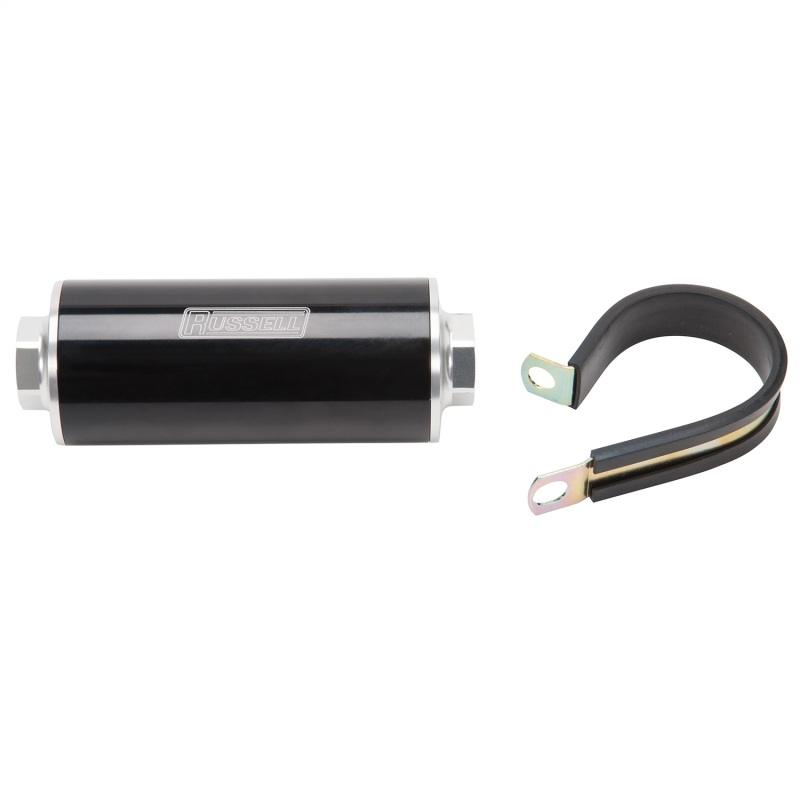 Russell Performance Anodized Aluminum (12in Length -10 male inlet/outlet) - 649250