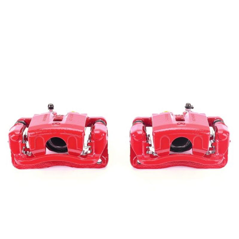 Power Stop 09-11 Hyundai Genesis Rear Red Calipers w/Brackets - Pair - S6152